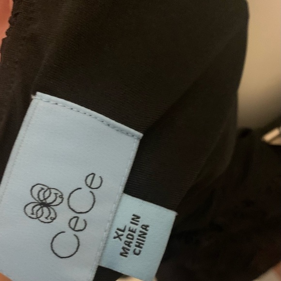 CeCe Black Jacquard Pencil Skirt XL NWT - Picture 6 of 8